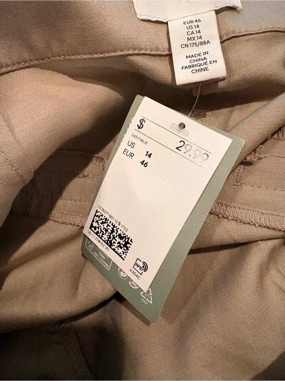 J. Crew Beige High-Rise Pleated Bermuda Shorts